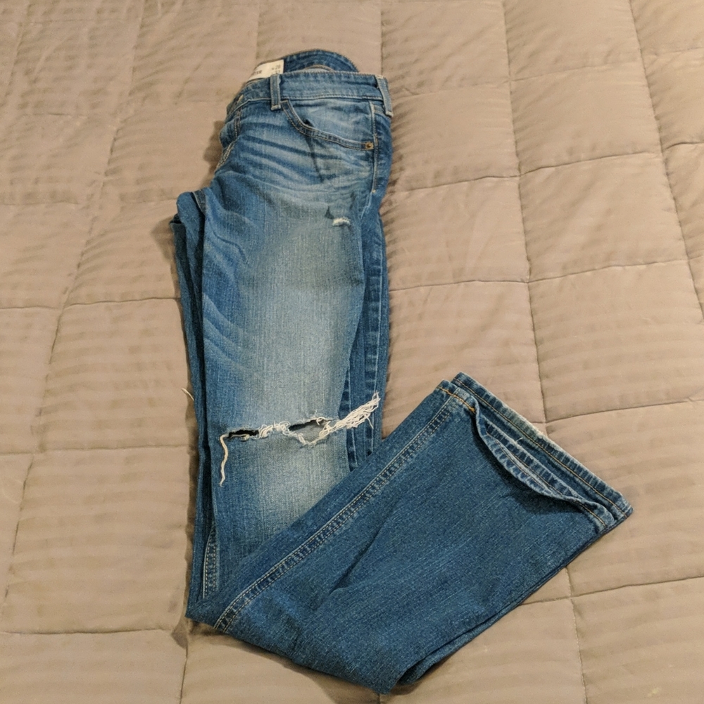 Flare Leg Distressed Hollister Jeans